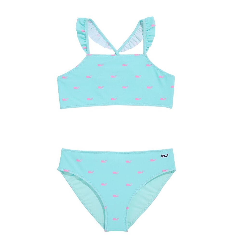 Vineyard Vines Girls' Whale Chappy Print Bikini